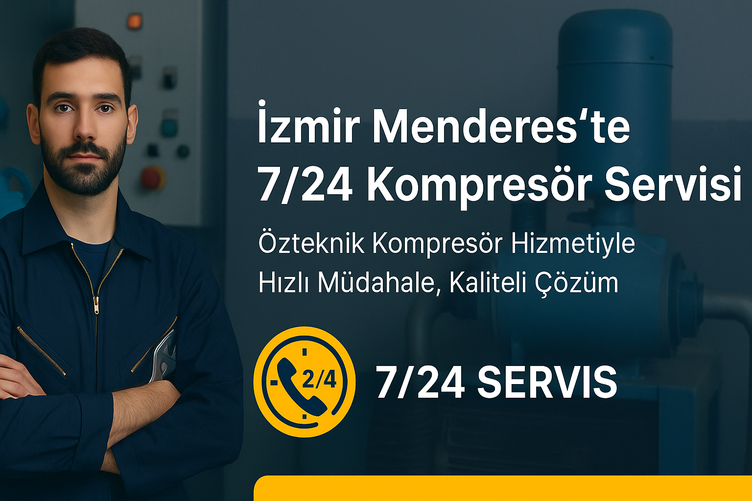 Özteknik Kompresör: İzmir Menderes'te 7/24 Kompresör Servisi